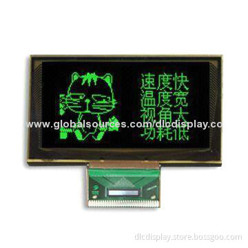 Passive Matrix OLED Displays, High Contras, Wide Temperature Range